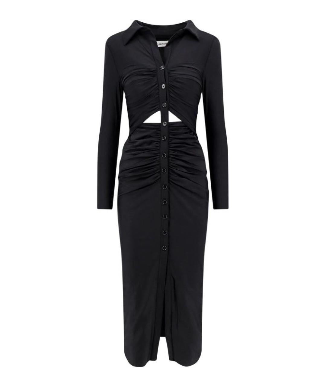 SELF-PORTRAIT Черное полиамидовое повседневное платье, фото 1