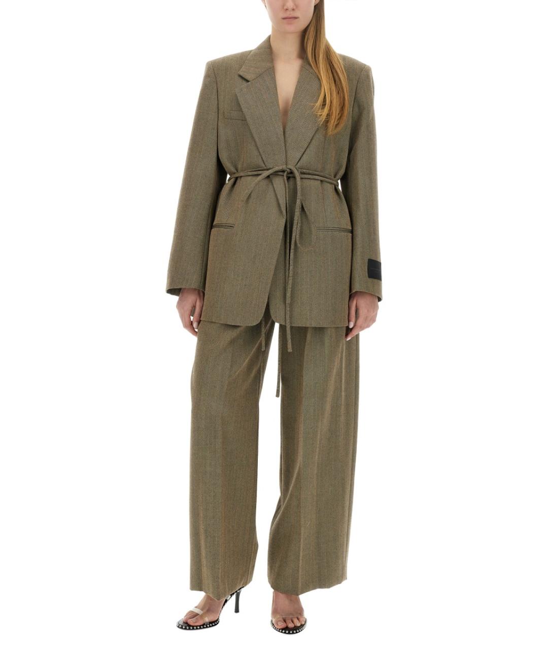 ALEXANDER WANG Коричневый шерстяной жакет/пиджак, фото 3