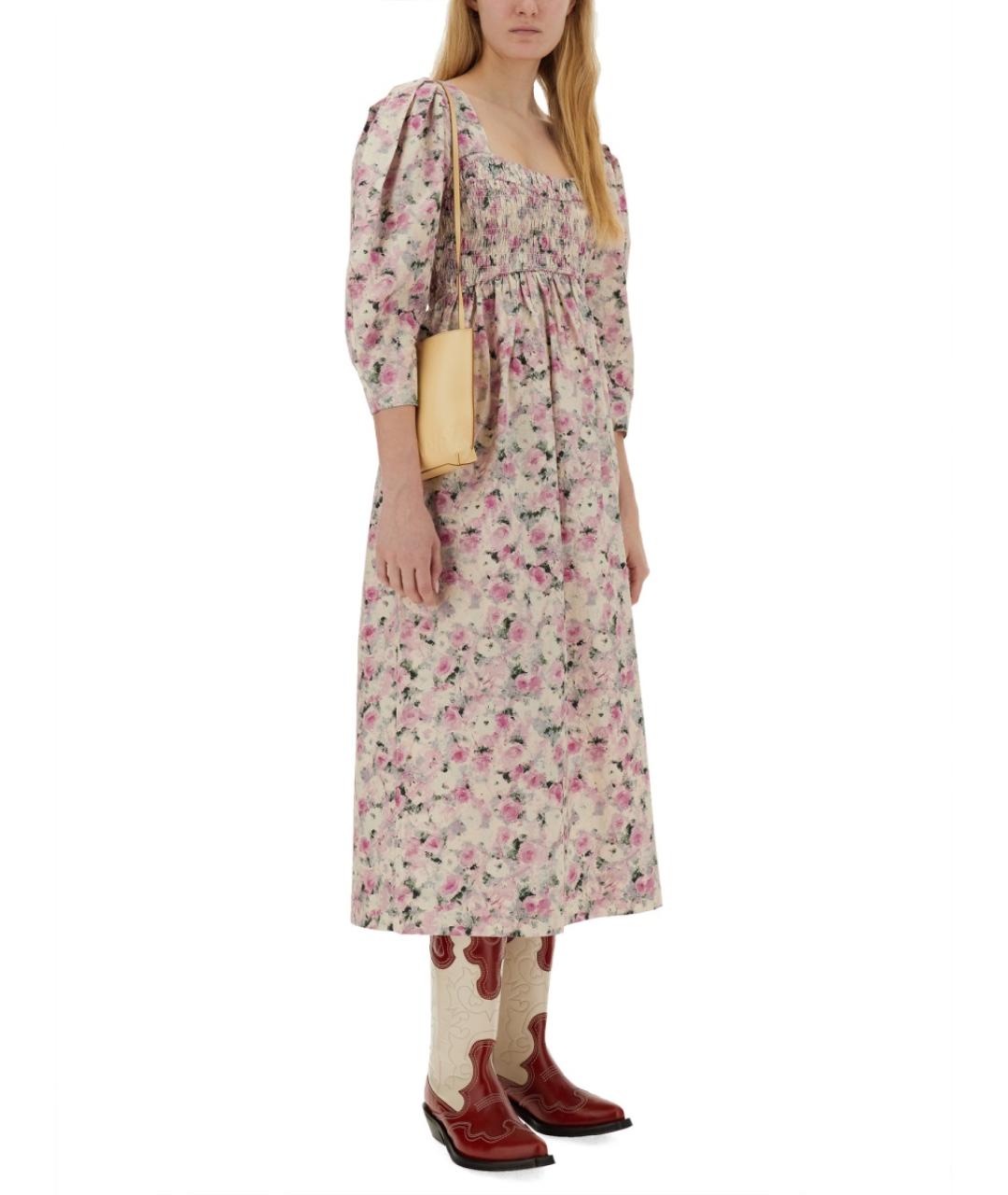 GANNI Мульти хлопковое повседневное платье, фото 5