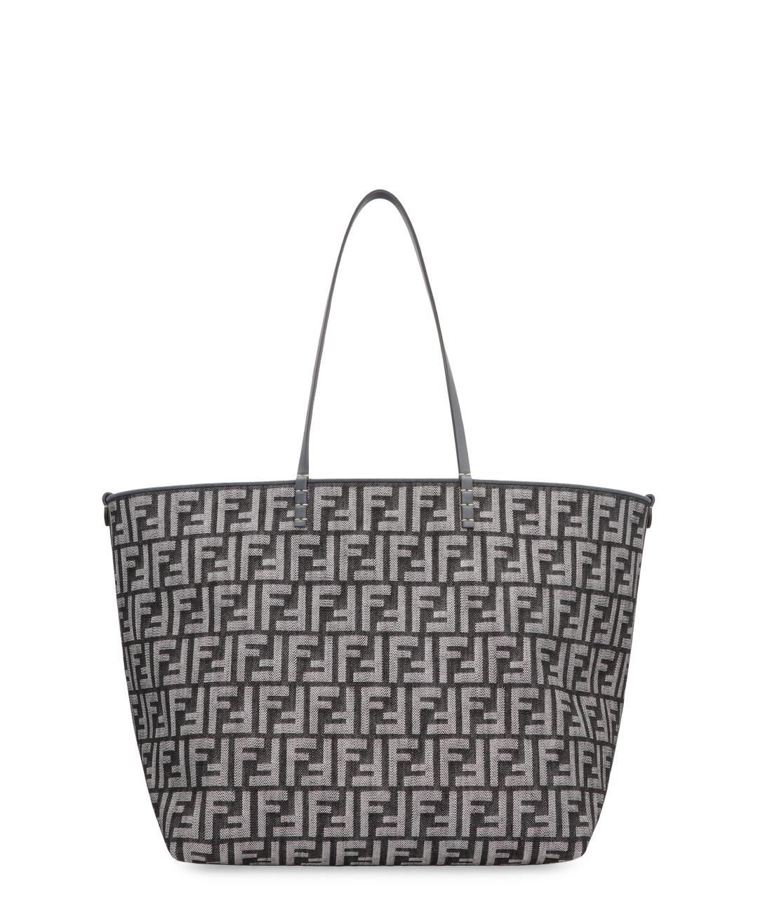 FENDI Синяя деним сумка тоут, фото 1