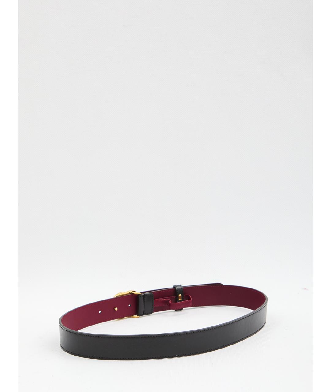 GUCCI Черный кожаный ремень, фото 2