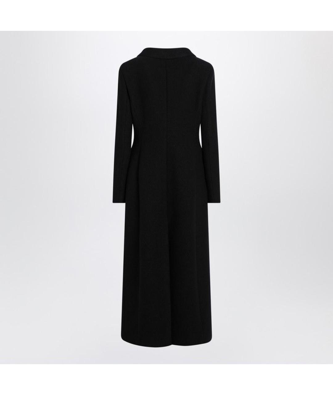 DOLCE&GABBANA Черное шерстяное пальто, фото 2