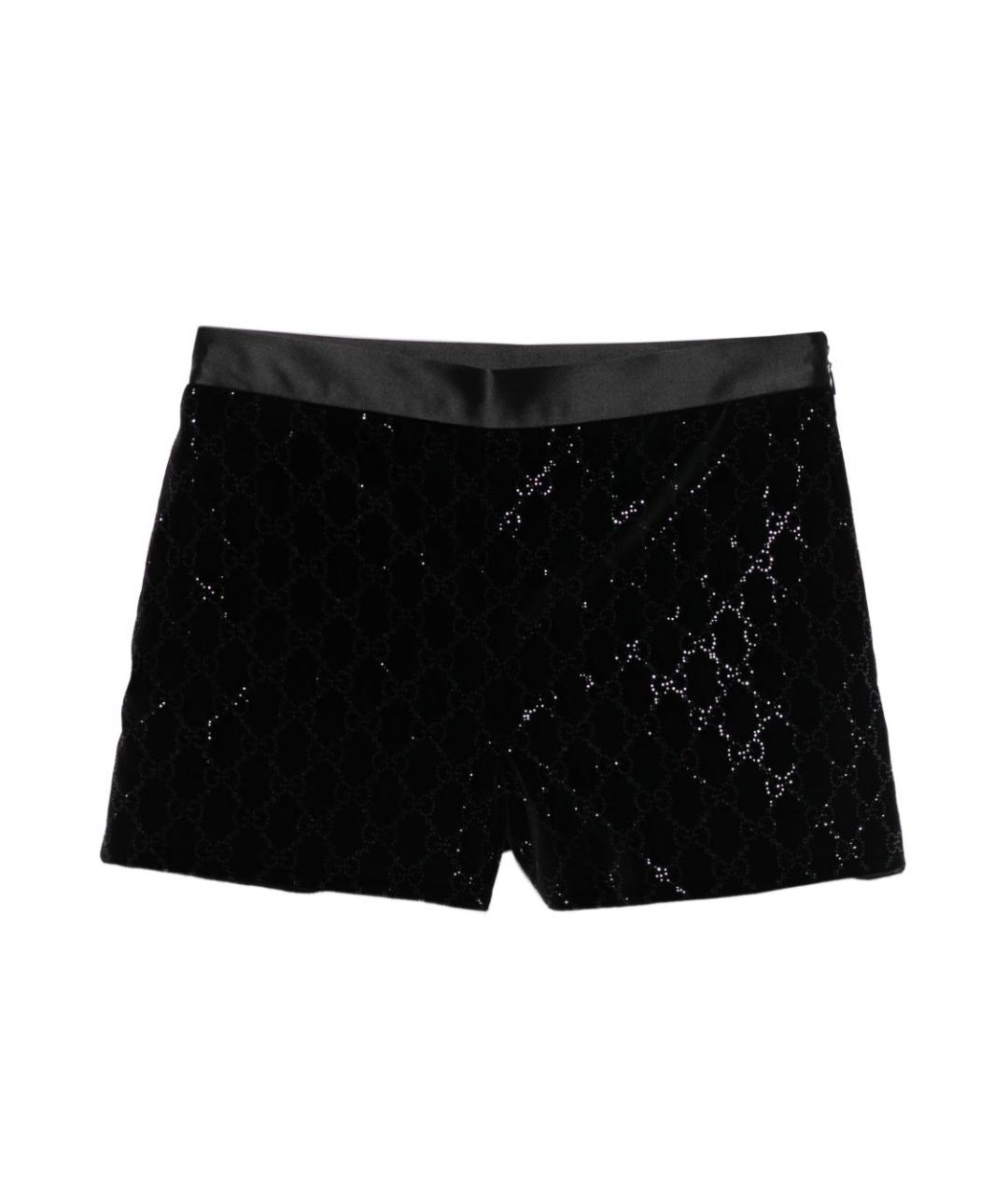 GUCCI Черные хлопковые шорты, фото 1
