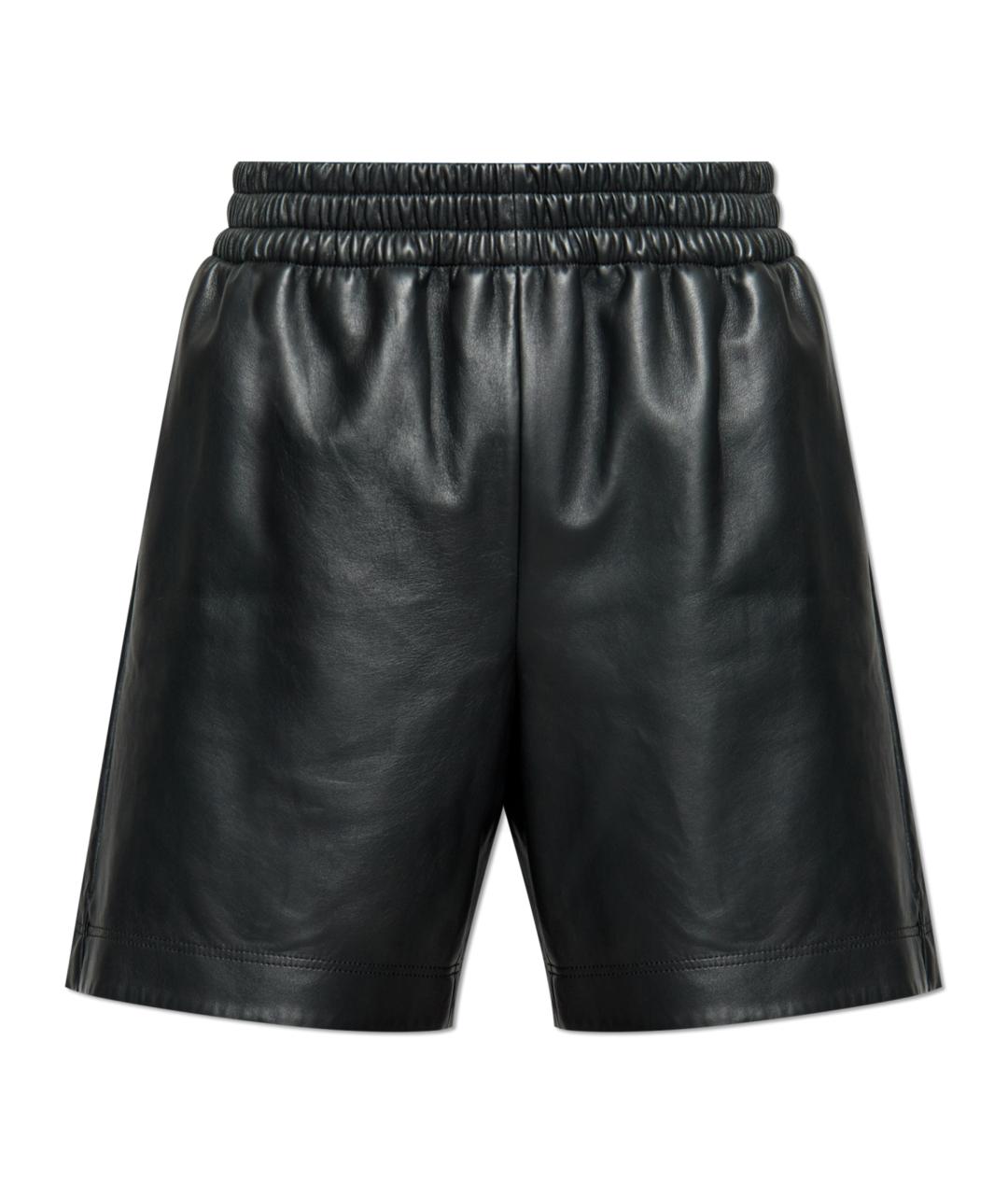 GUCCI Черные кожаные шорты, фото 1