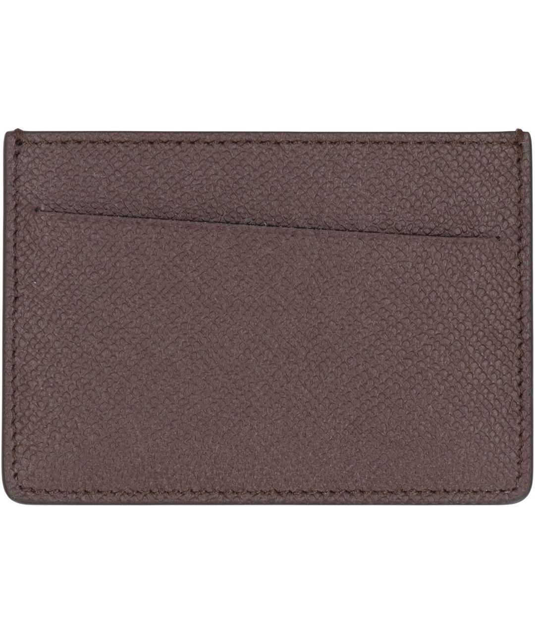MAISON MARGIELA Коричневый кожаный кардхолдер, фото 2