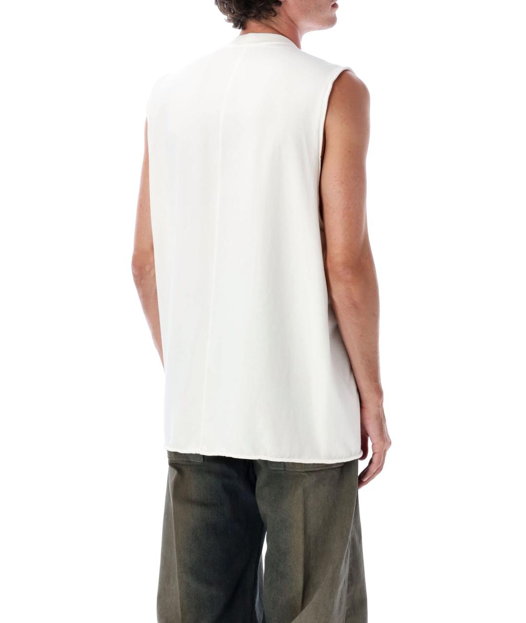 RICK OWENS Белая хлопковая футболка, фото 2