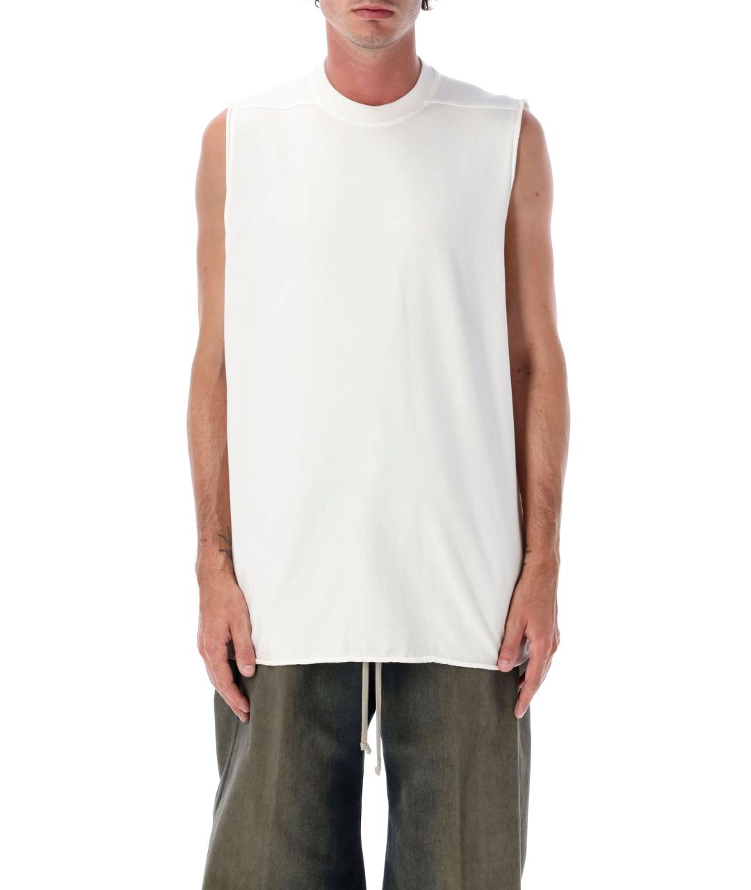 RICK OWENS Белая хлопковая футболка, фото 4