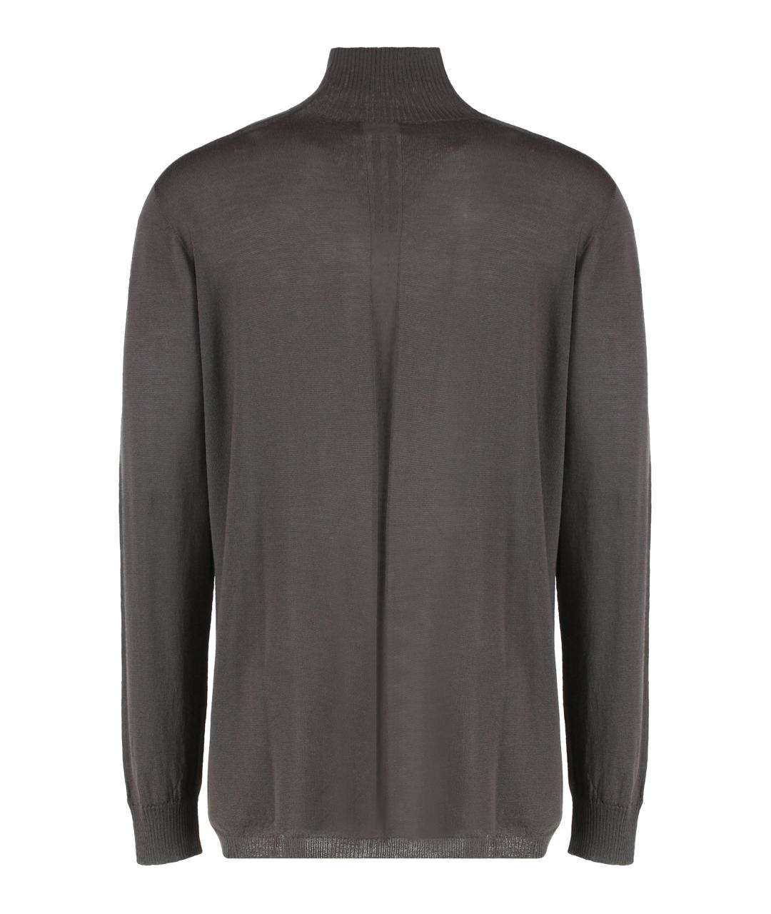 RICK OWENS Серый хлопковый джемпер / свитер, фото 2