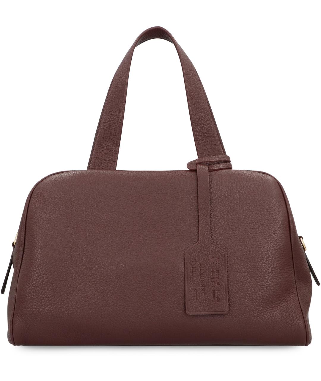 PRADA Коричневая кожаная сумка тоут, фото 4