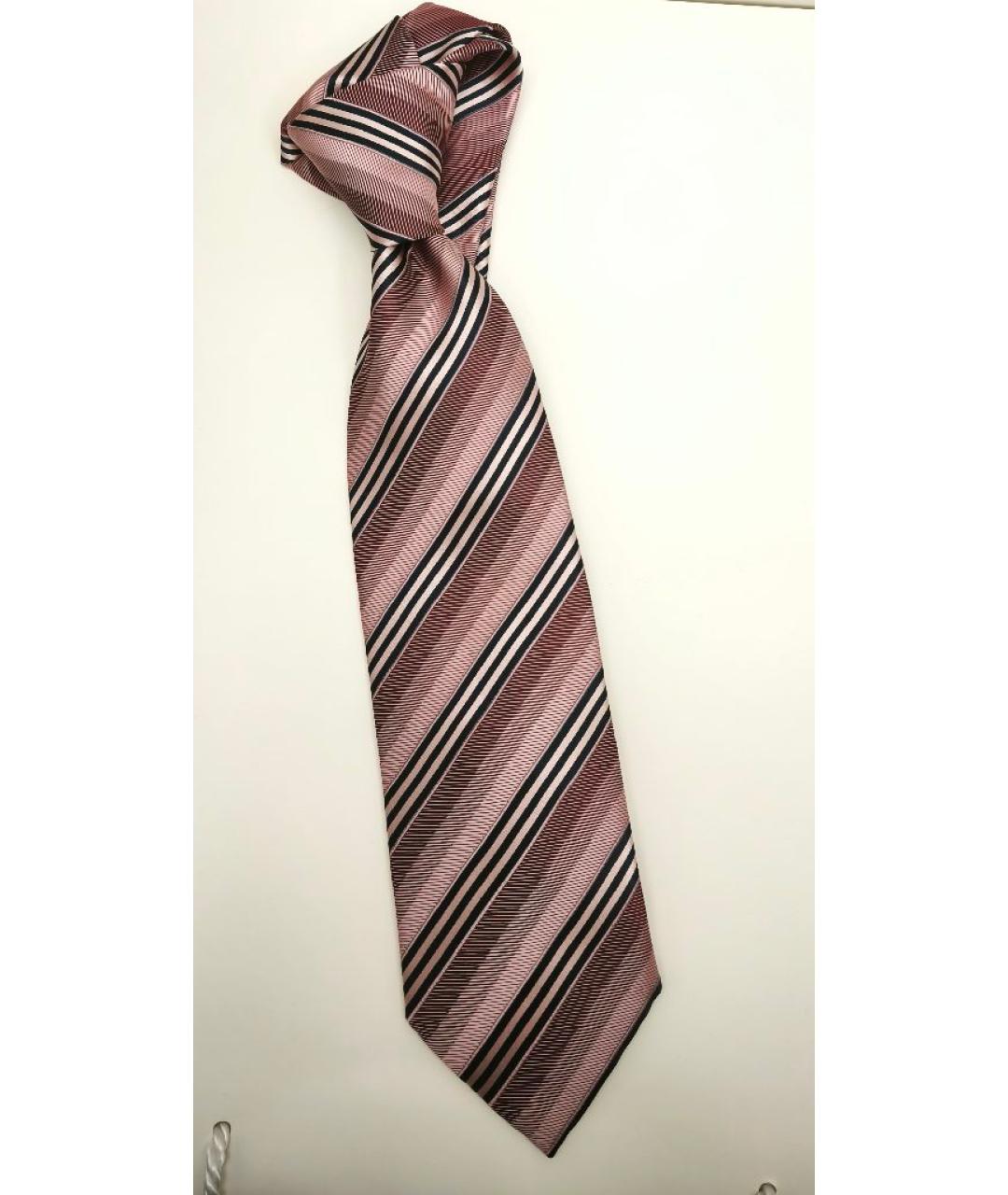 BRIONI Розовый шелковый галстук, фото 3