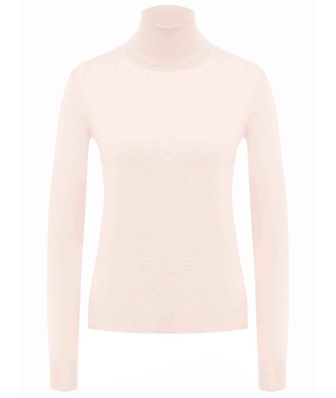 LORO PIANA Розовая шелковая водолазка, фото 1