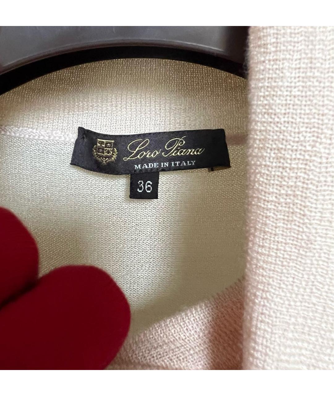 LORO PIANA Розовая шелковая водолазка, фото 7