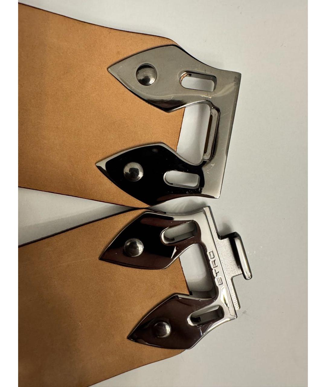 ETRO Бордовый замшевый ремень, фото 2