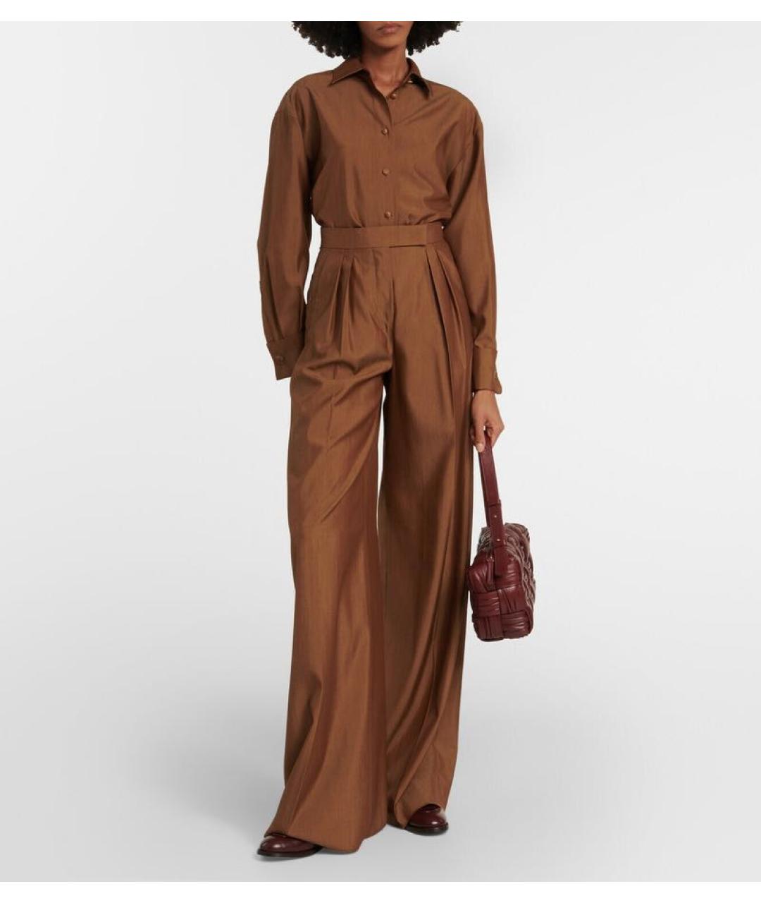 MAX MARA Бордовые кожаные лоферы, фото 6