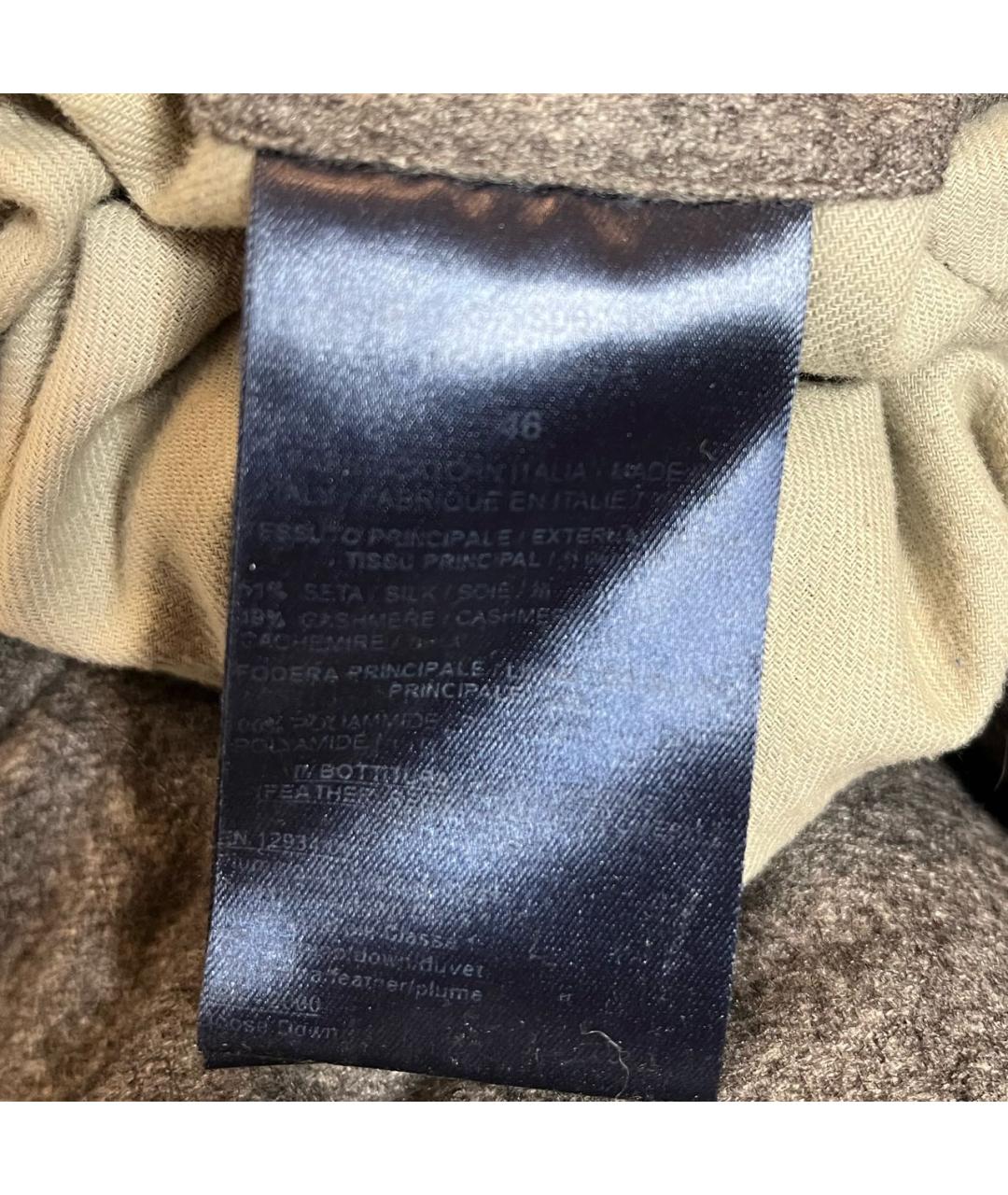 HERNO Серый кашемировый пуховик, фото 5
