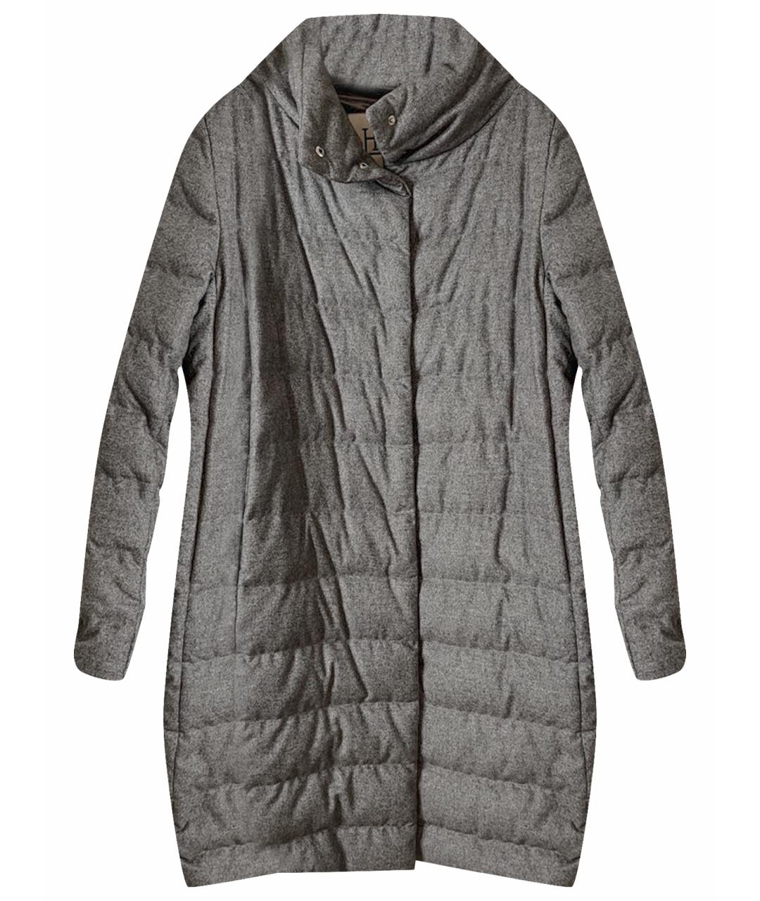 HERNO Серый кашемировый пуховик, фото 1