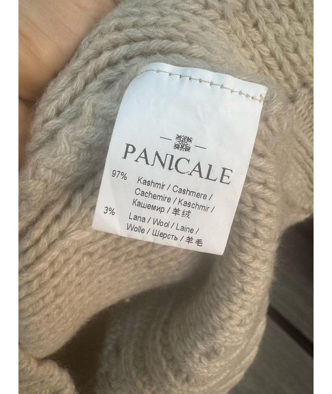 PANICALE Бежевый кашемировый джемпер / свитер, фото 3
