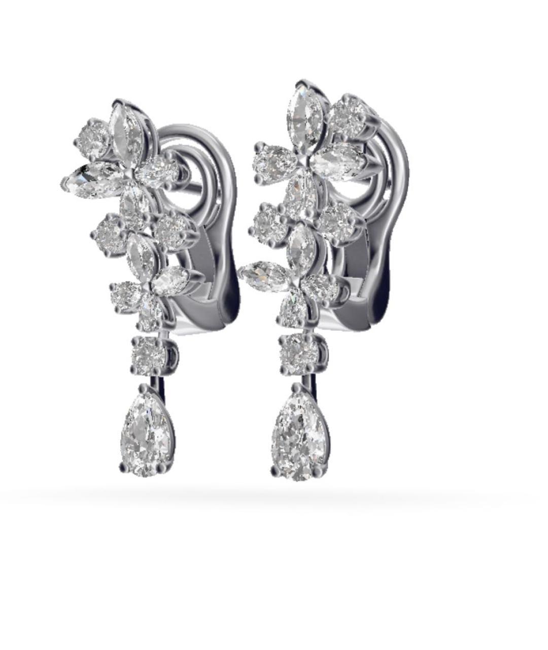 GRAFF Серебряные серьги из белого золота, фото 1