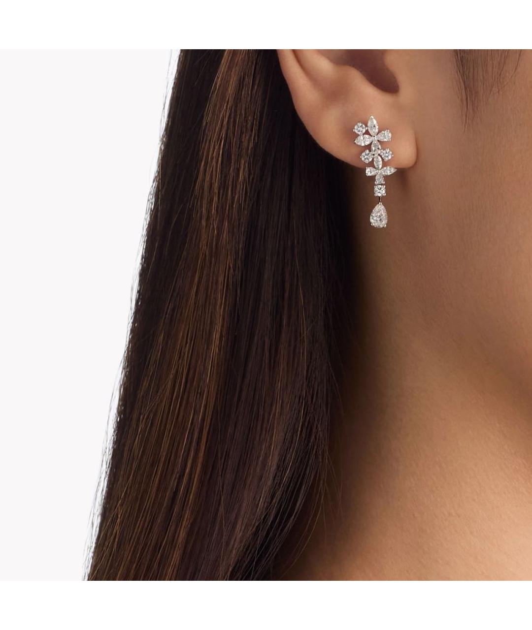 GRAFF Серебряные серьги из белого золота, фото 4