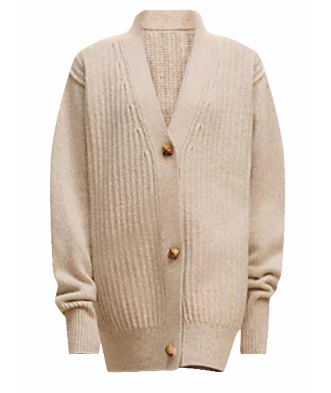 HERMES Бежевый шерстяной кардиган, фото 1