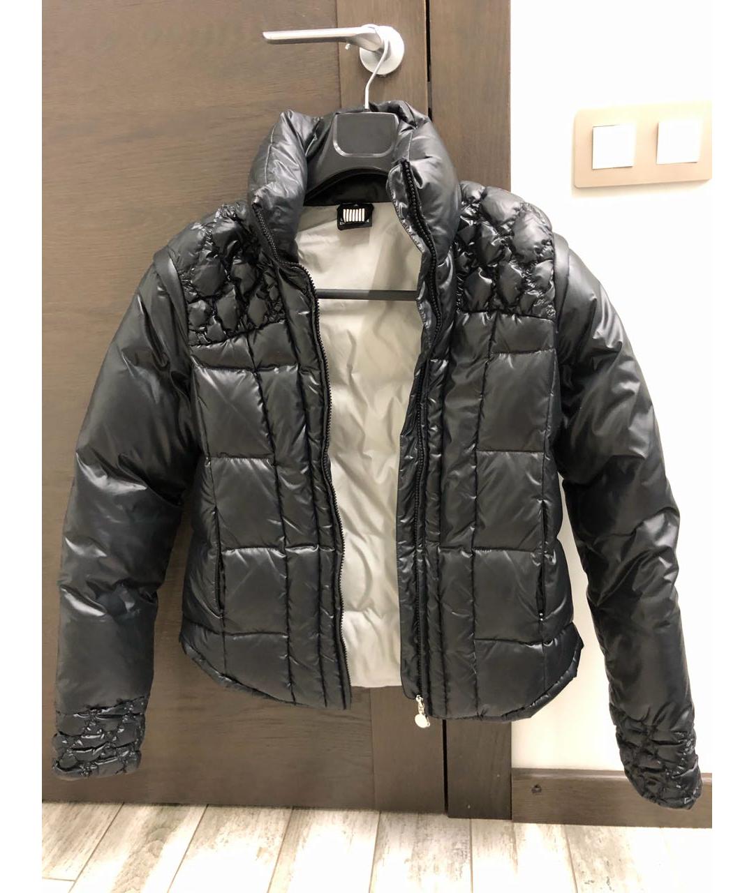 ARMANI JEANS Черный полиамидовый пуховик, фото 5