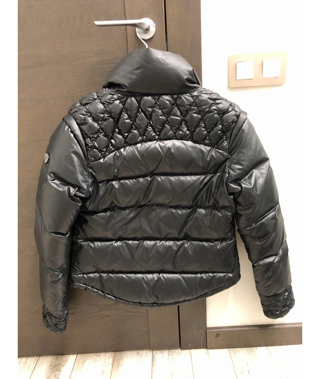 ARMANI JEANS Черный полиамидовый пуховик, фото 2