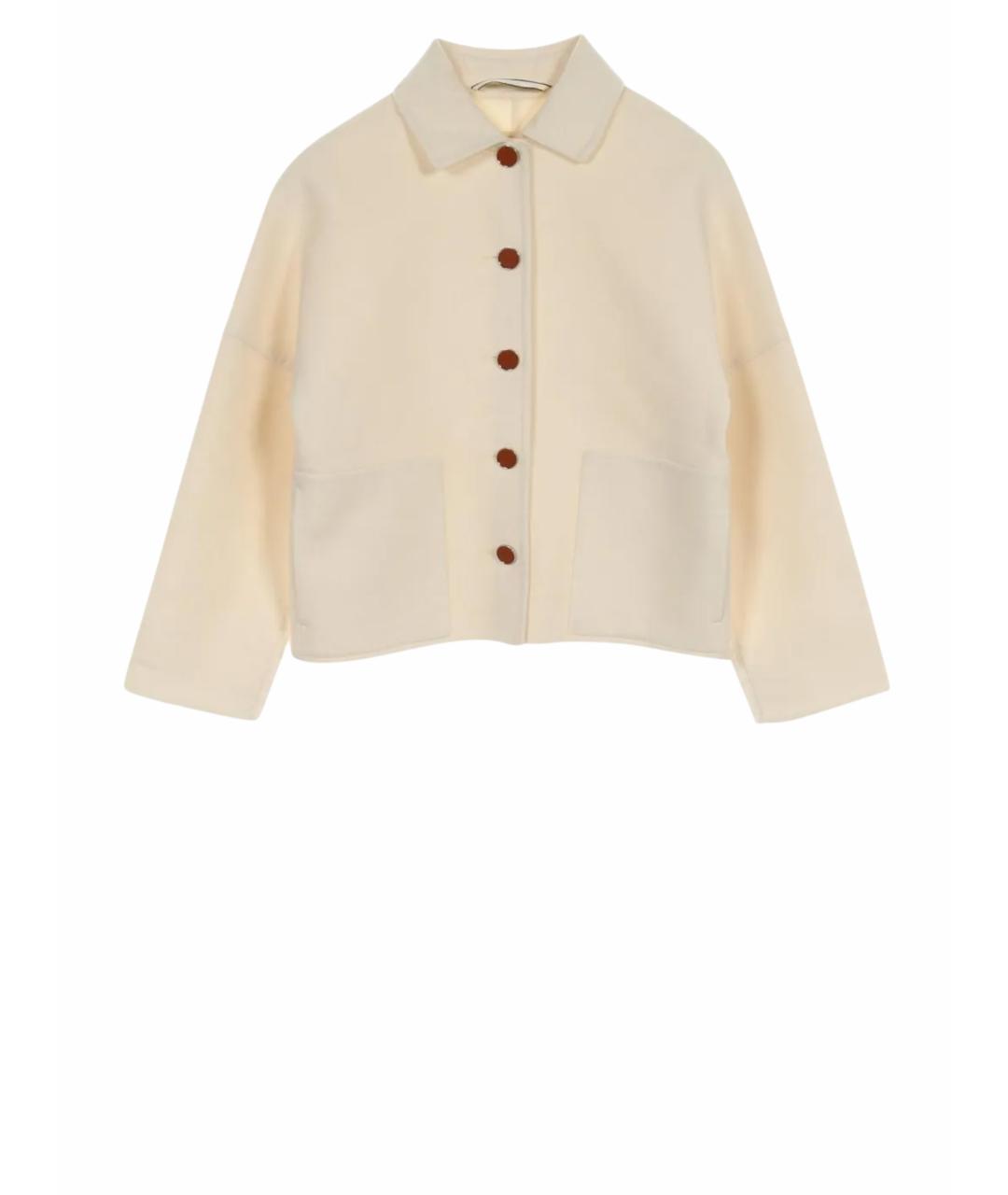 HERMES Бежевый кашемировый жакет/пиджак, фото 1