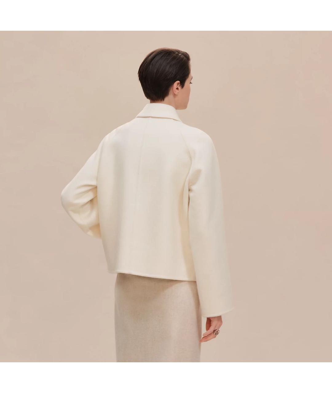 HERMES Бежевый кашемировый жакет/пиджак, фото 4