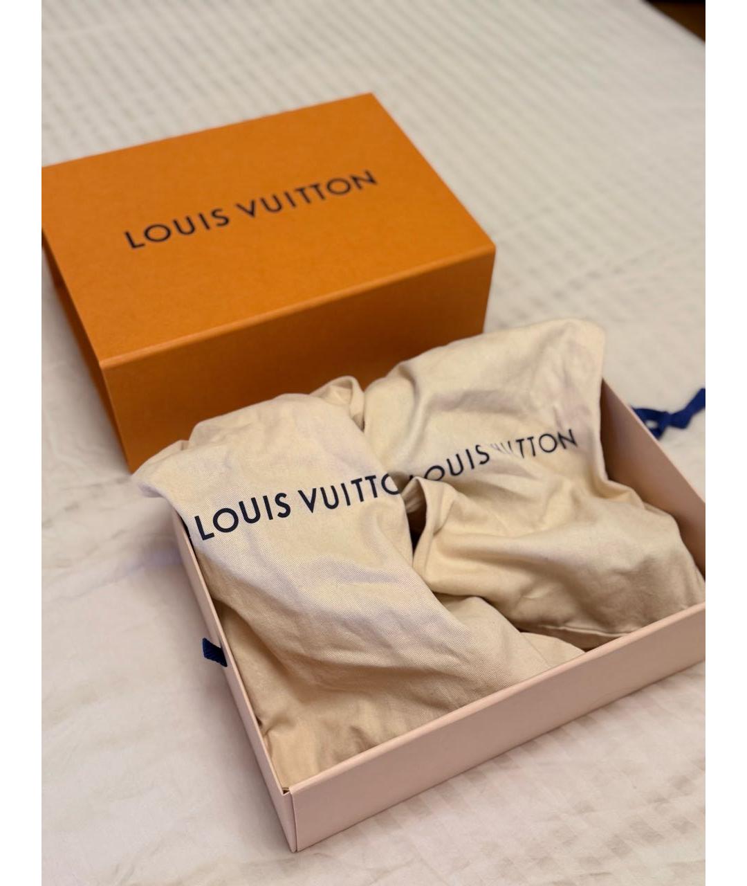LOUIS VUITTON Черные босоножки, фото 8