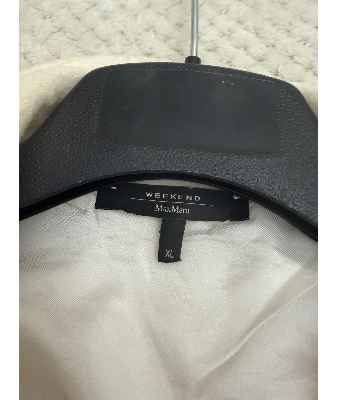 WEEKEND MAX MARA Бежевый шерстяной жакет/пиджак, фото 3