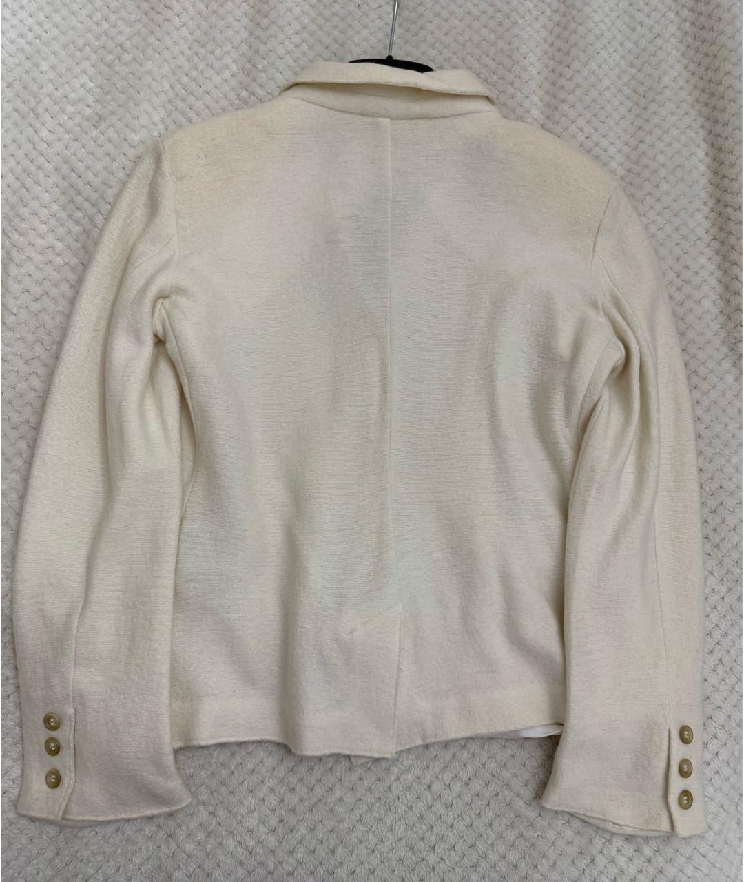 WEEKEND MAX MARA Бежевый шерстяной жакет/пиджак, фото 7