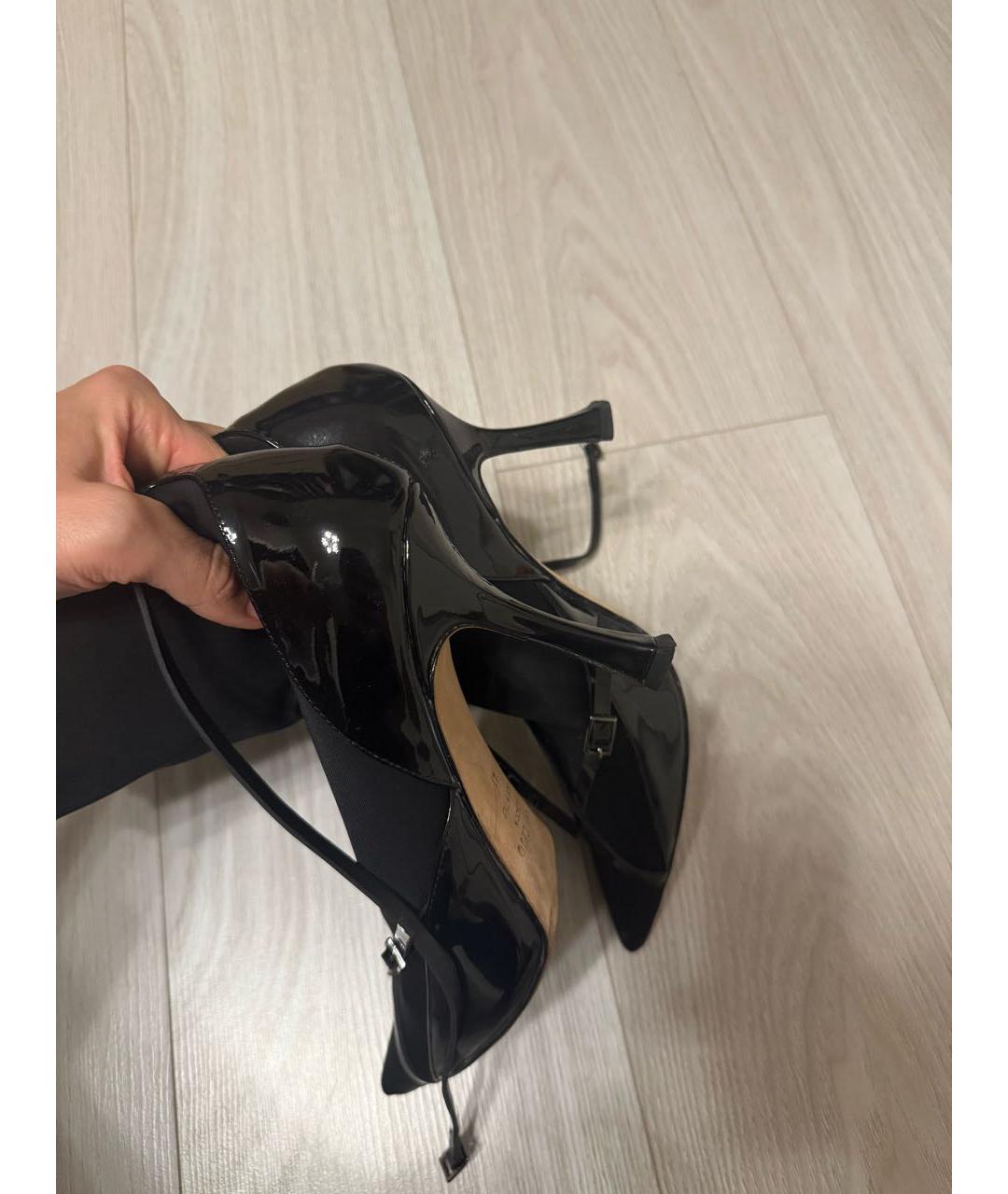 JIMMY CHOO Черные текстильные ботильоны, фото 7