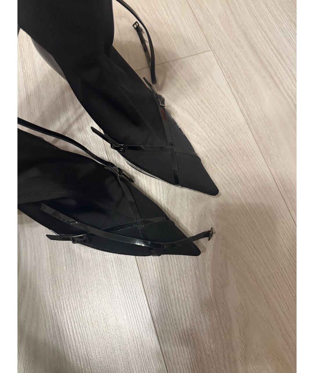 JIMMY CHOO Черные текстильные ботильоны, фото 2