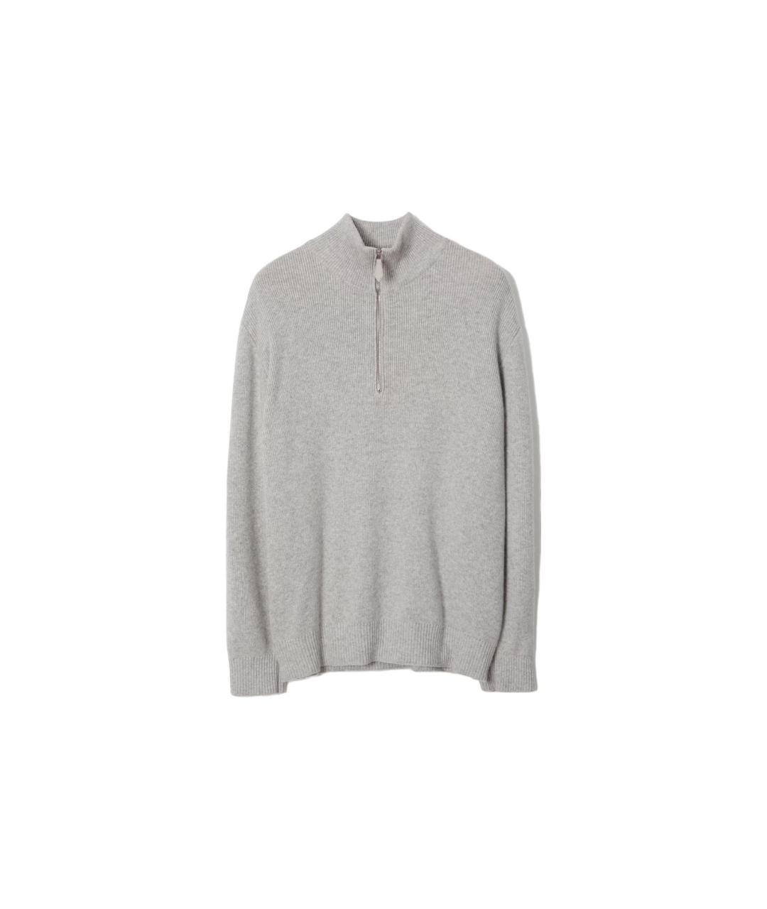 BURBERRY Серый кашемировый джемпер / свитер, фото 1