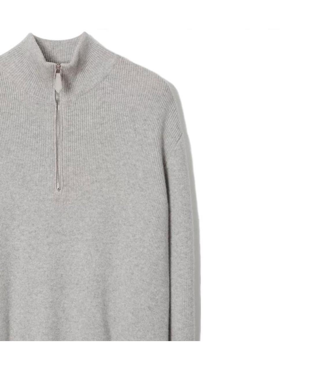 BURBERRY Серый кашемировый джемпер / свитер, фото 6