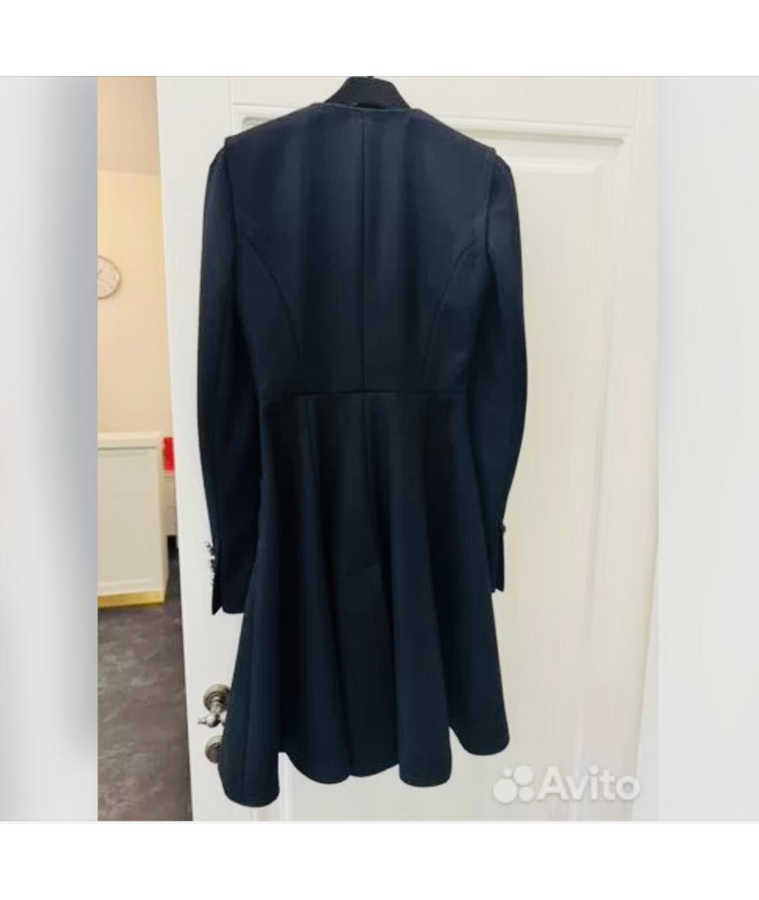 CHANEL Черное шерстяное пальто, фото 2