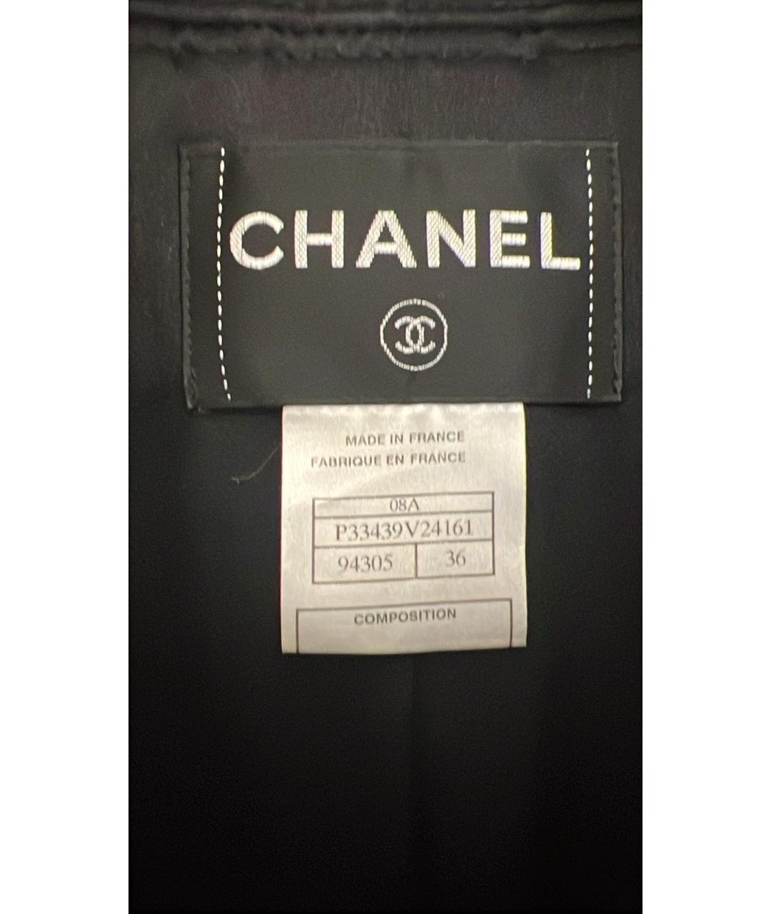 CHANEL Черное шерстяное пальто, фото 6