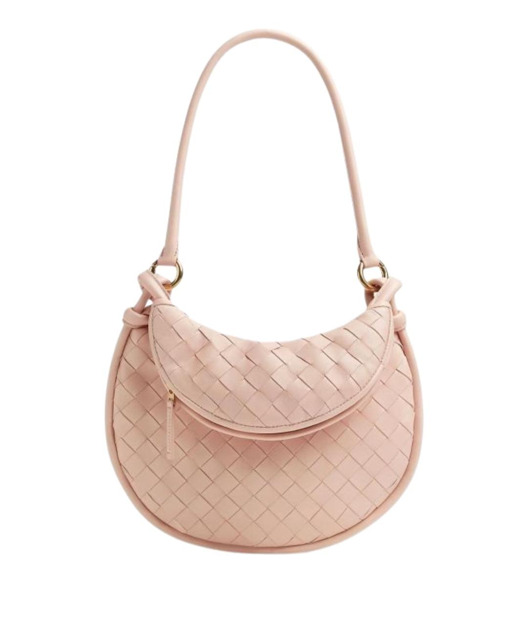 BOTTEGA VENETA Бежевая кожаная сумка через плечо, фото 1