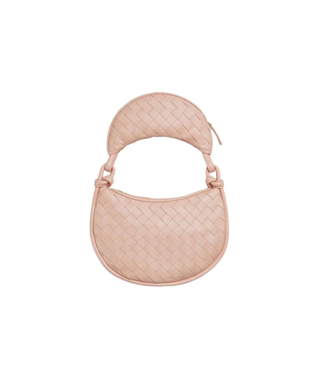 BOTTEGA VENETA Бежевая кожаная сумка через плечо, фото 2