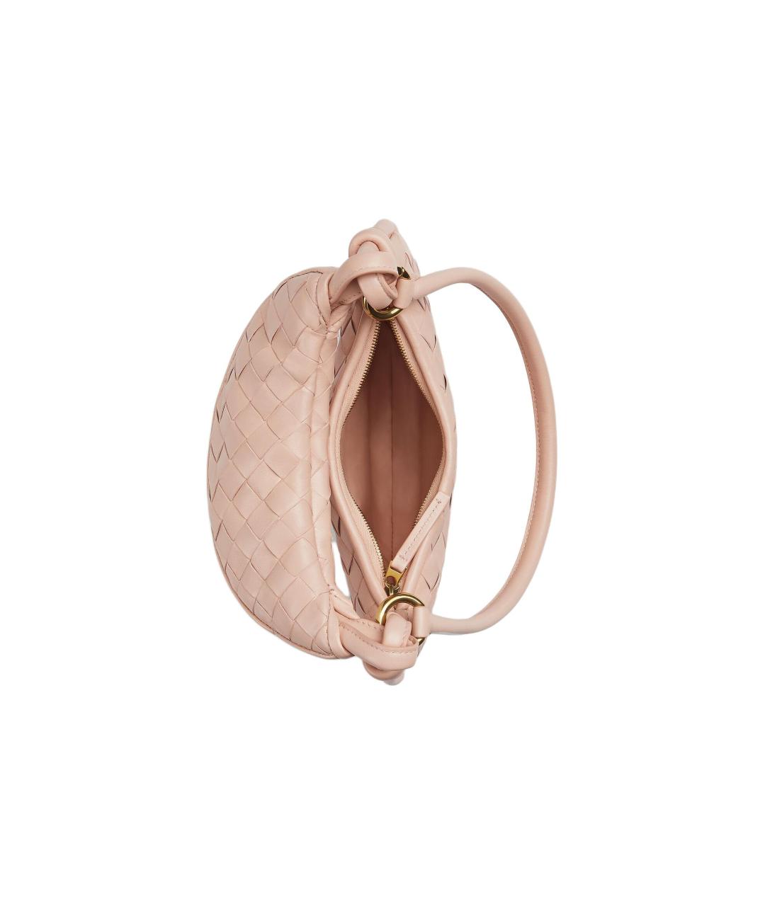 BOTTEGA VENETA Бежевая кожаная сумка через плечо, фото 5