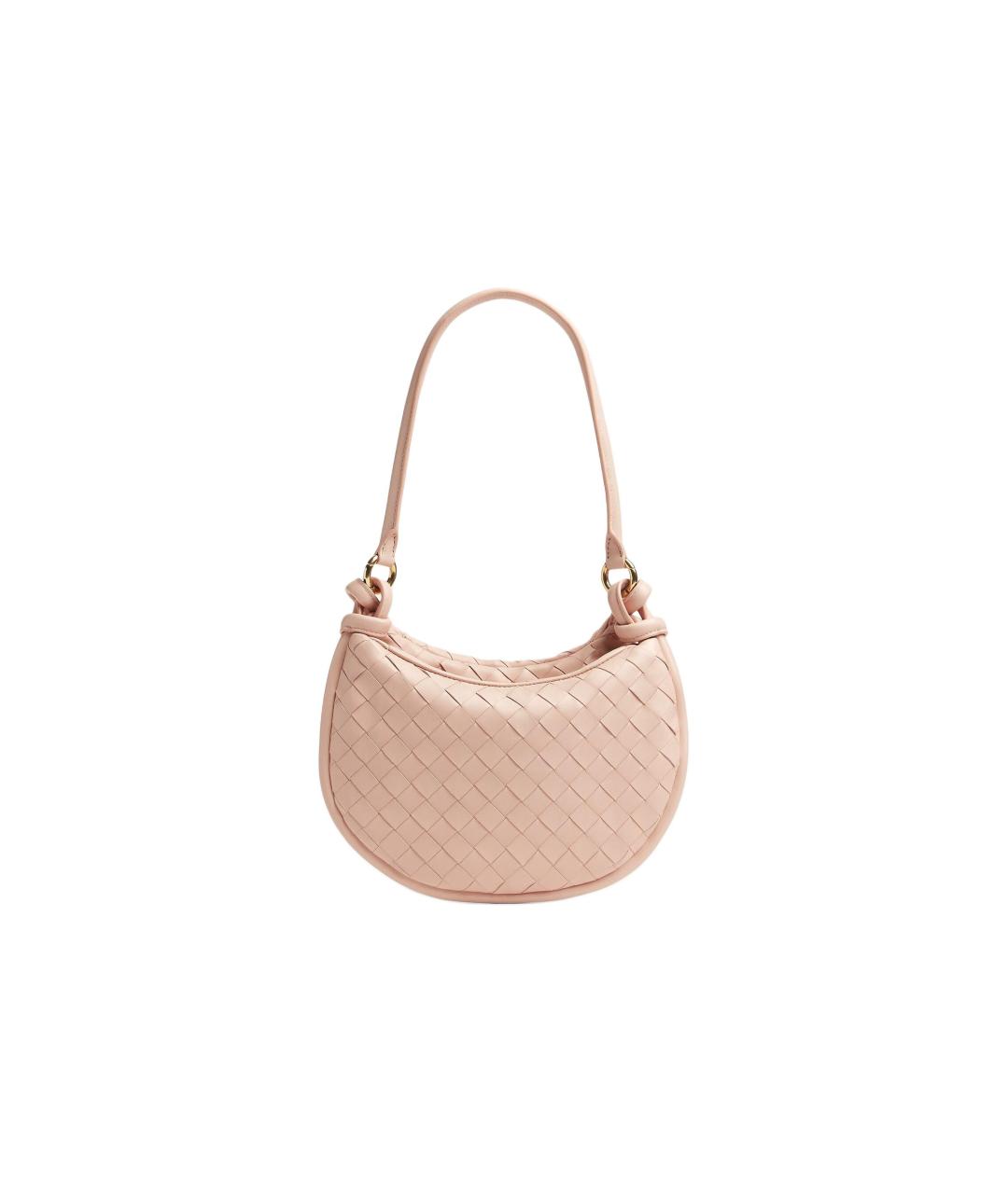 BOTTEGA VENETA Бежевая кожаная сумка через плечо, фото 4