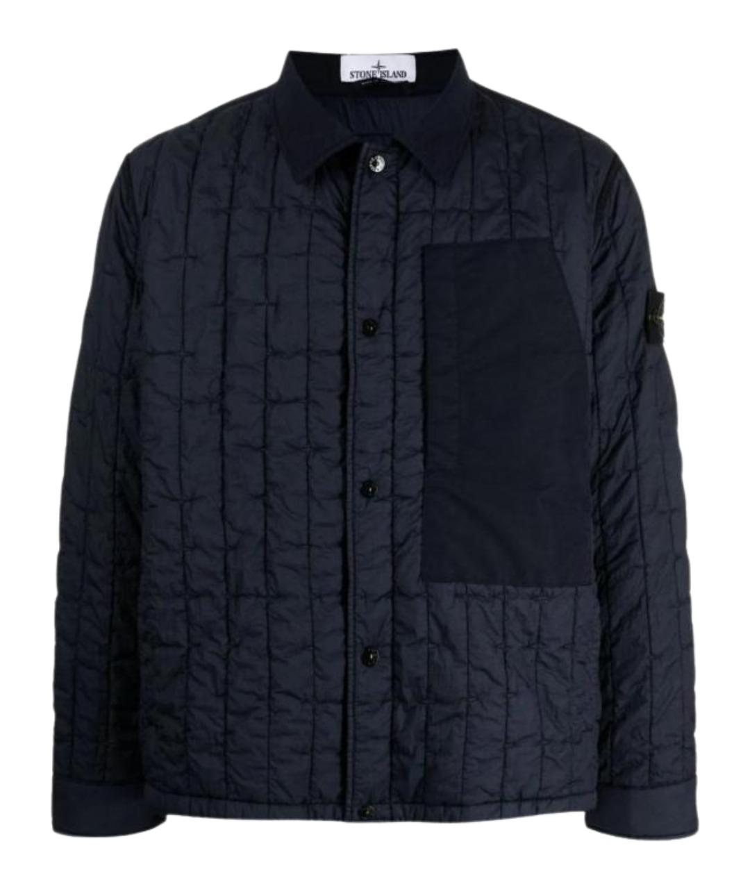 STONE ISLAND Темно-синяя куртка, фото 1