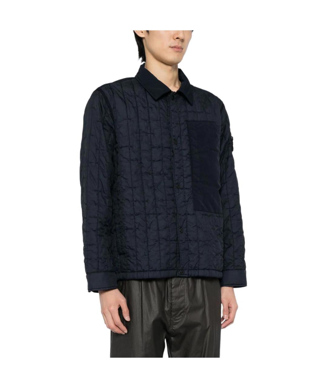 STONE ISLAND Темно-синяя куртка, фото 4