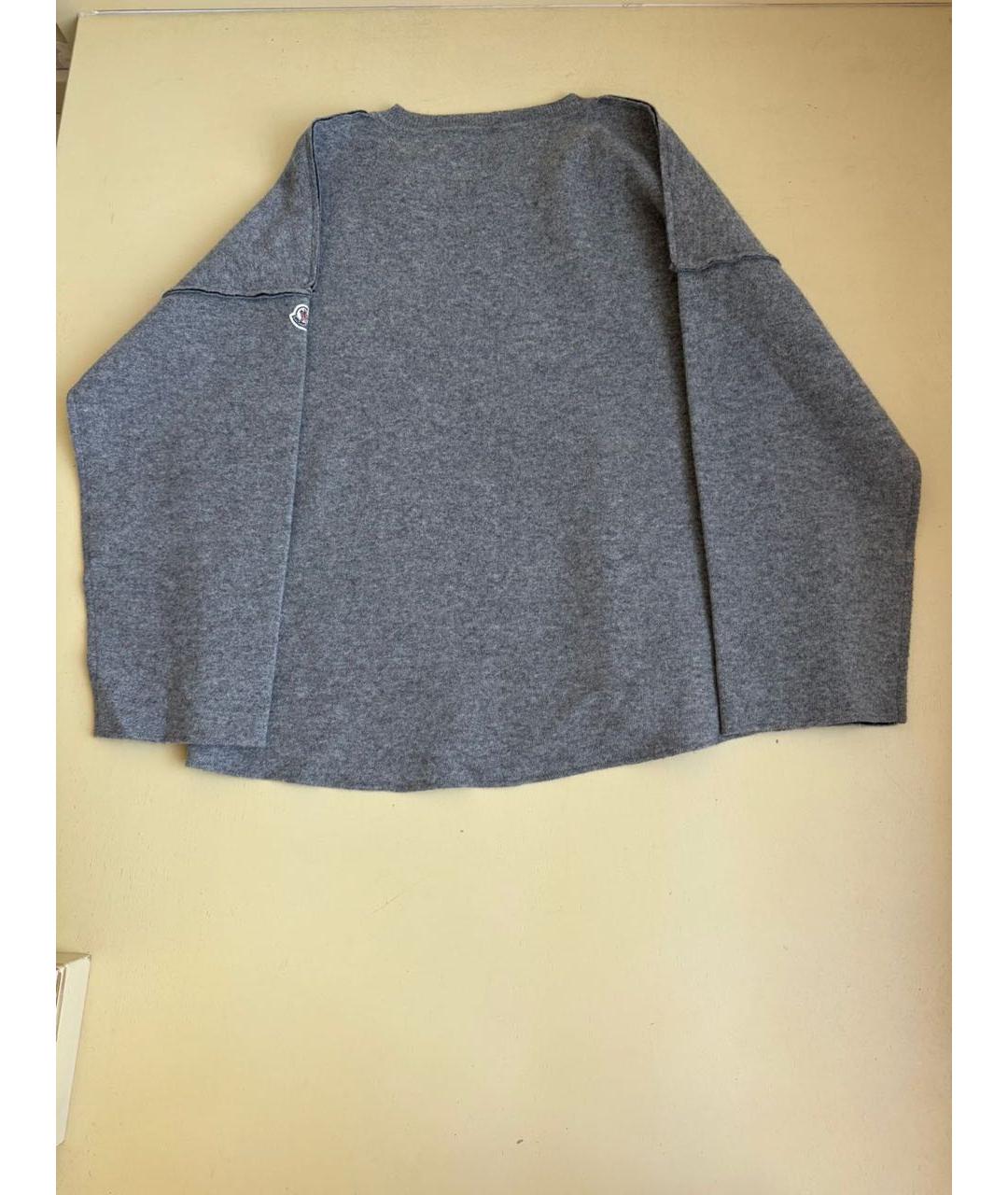 MONCLER Серый шерстяной костюм с брюками, фото 6