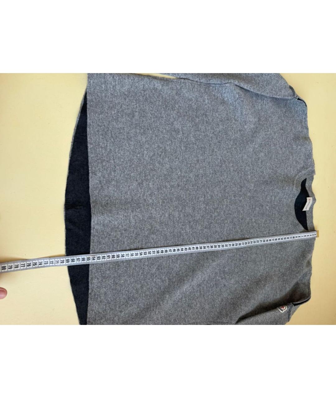 MONCLER Серый шерстяной костюм с брюками, фото 7