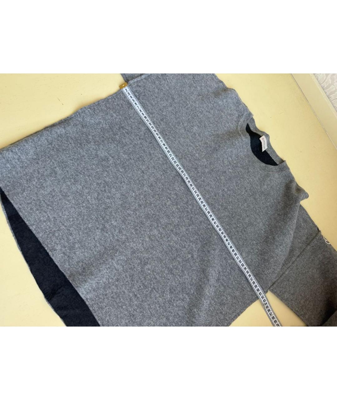 MONCLER Серый шерстяной костюм с брюками, фото 8