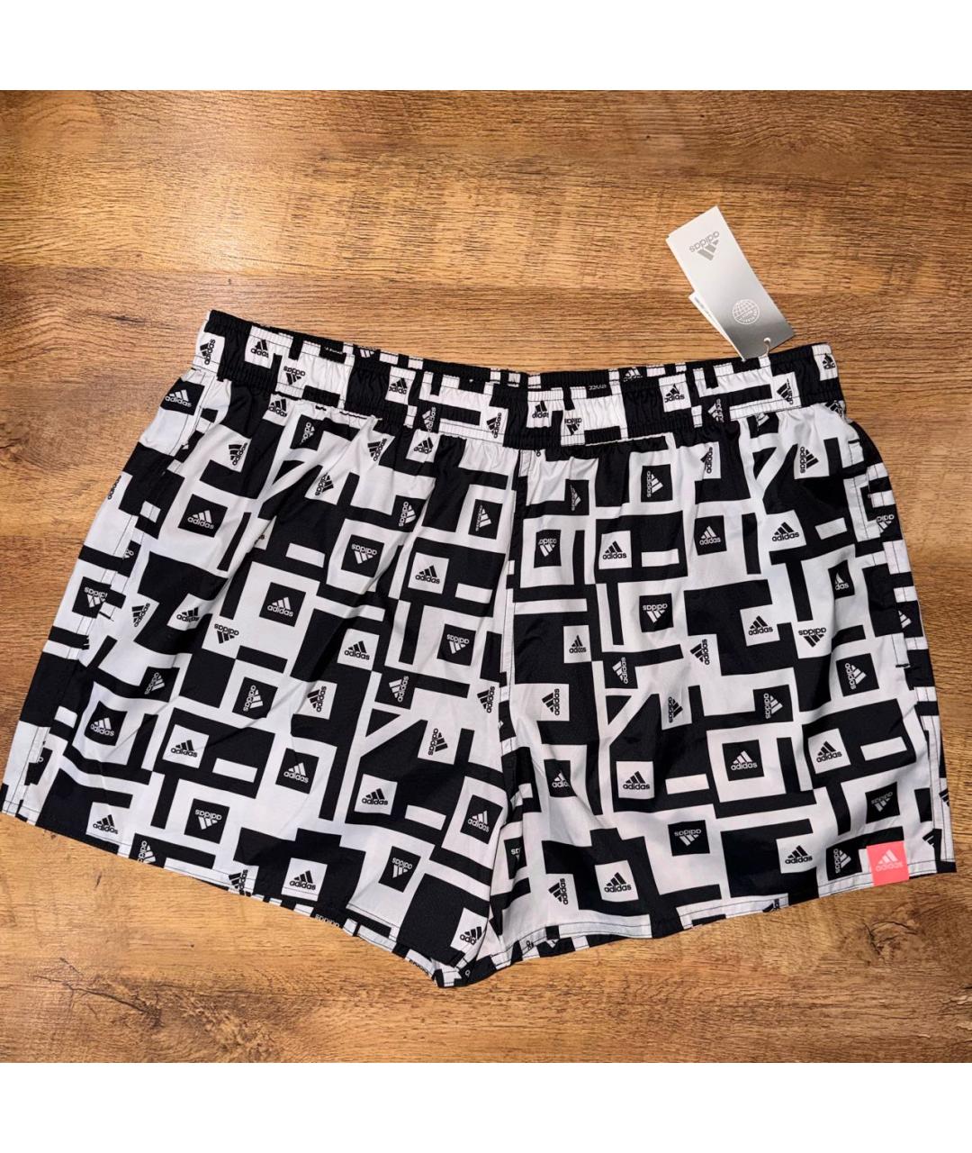 ADIDAS Черные полиэстеровые шорты, фото 7