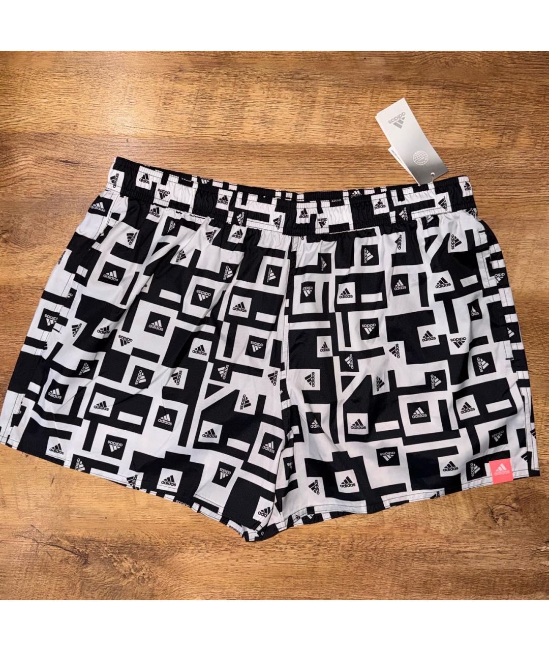 ADIDAS Черные полиэстеровые шорты, фото 8