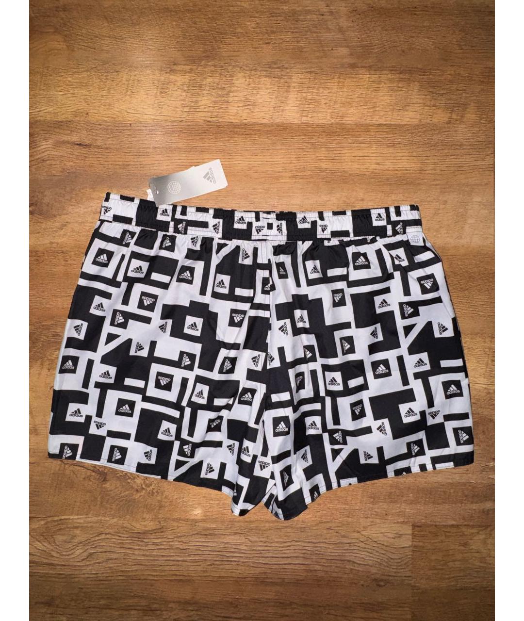 ADIDAS Черные полиэстеровые шорты, фото 3