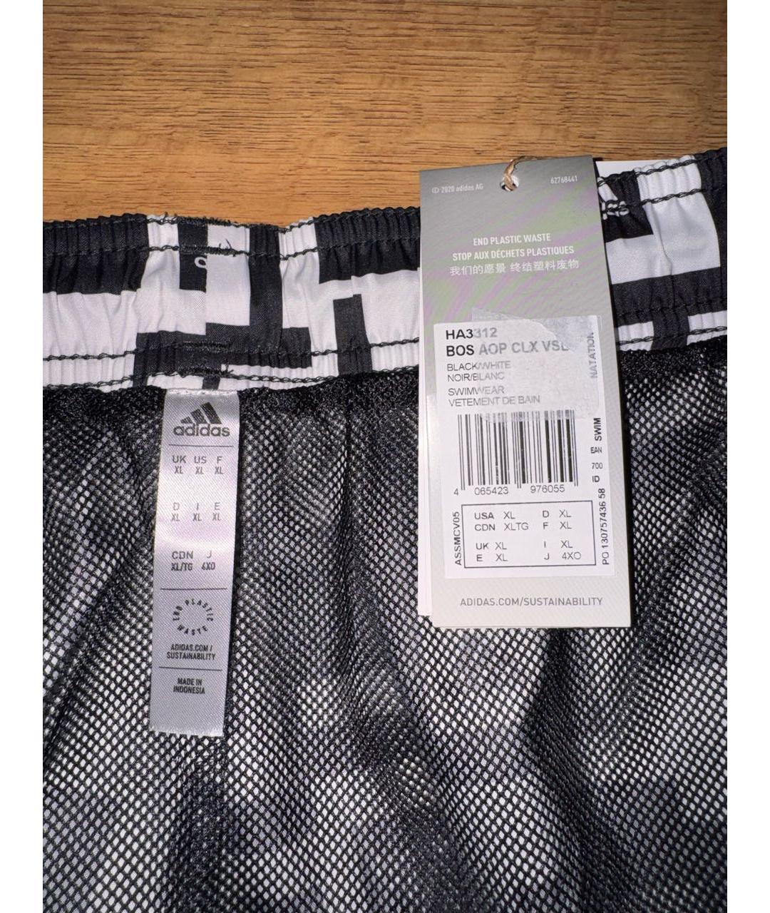 ADIDAS Черные полиэстеровые шорты, фото 5
